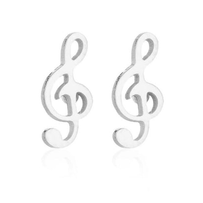Musical Note Ear Studs Earrings for Women