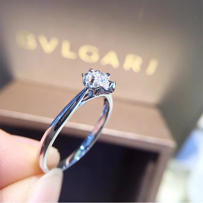 Naturlig Diamantring i 18K Rent Gull – Elegant Smykke