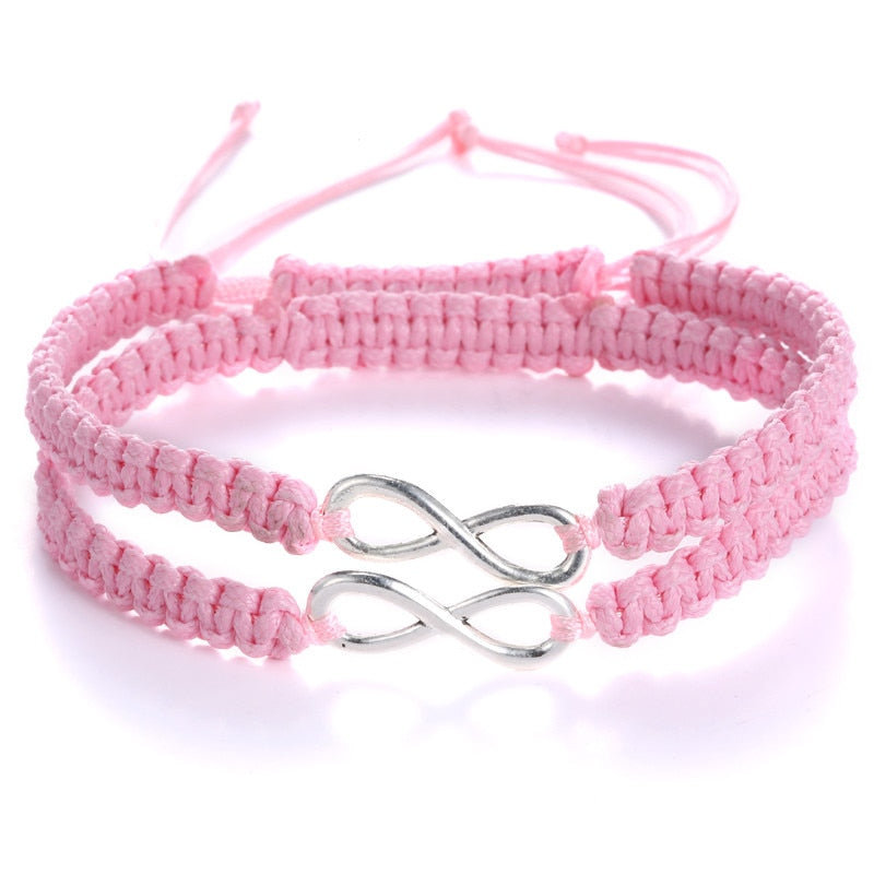 2 pcs uendelighets armbånd