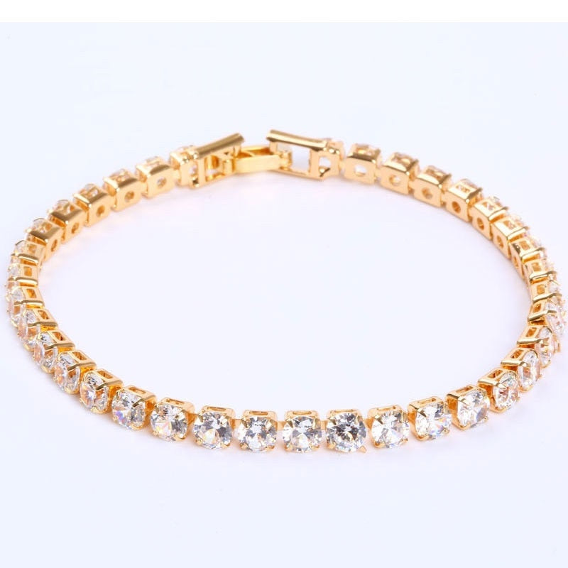 4mm Cubic Zirconia Tennis Bracelet For Women