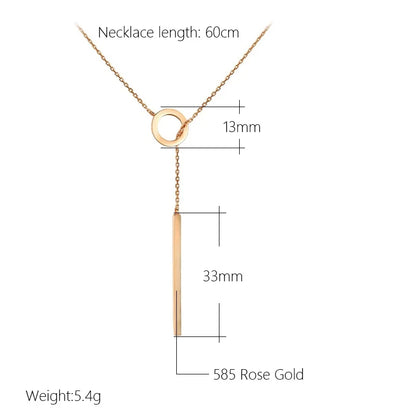 Glossy Pendant Necklace