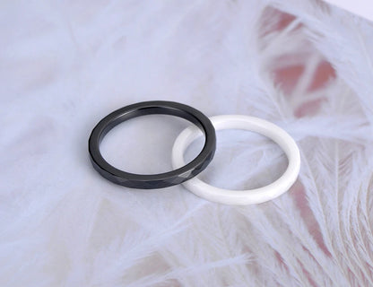 Sort & hvit ring for kvinner