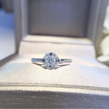 Naturlig Diamantring i 18K Rent Gull – Elegant Smykke