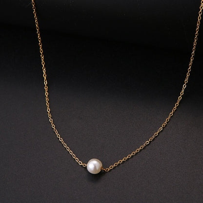 Multilayer Style Pearl "V" Necklace