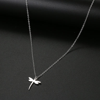 Stainless Steel Necklaces Simple Dragonfly
